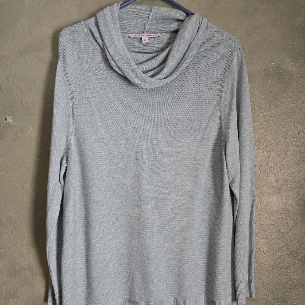 Adrienne Vittadini - Cowl Neck Sweater - Long Sleeve - Size Women's XL